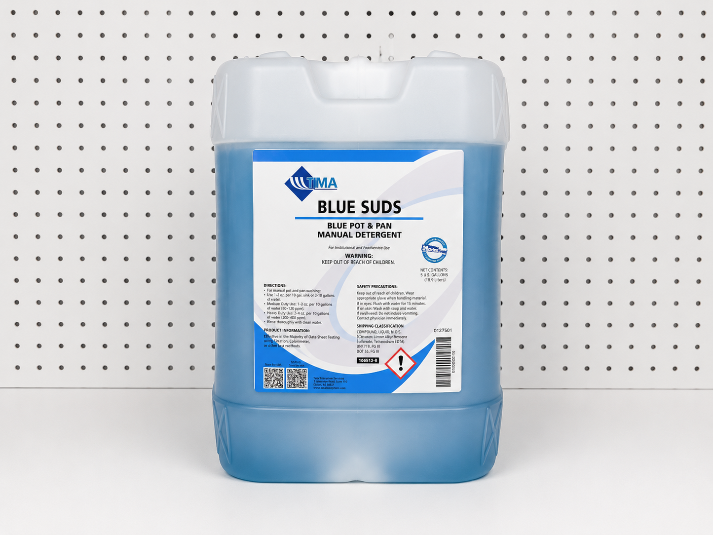 Blue Suds Pot & Pan Manual Detergent